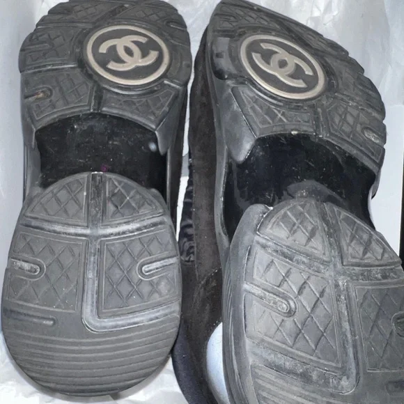 Black Chanel women’s sneakers size 37 (6.5)